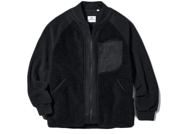Authentic UNIQLO Hooded On Black Windbreaker Jacket Coat Size L  eBay